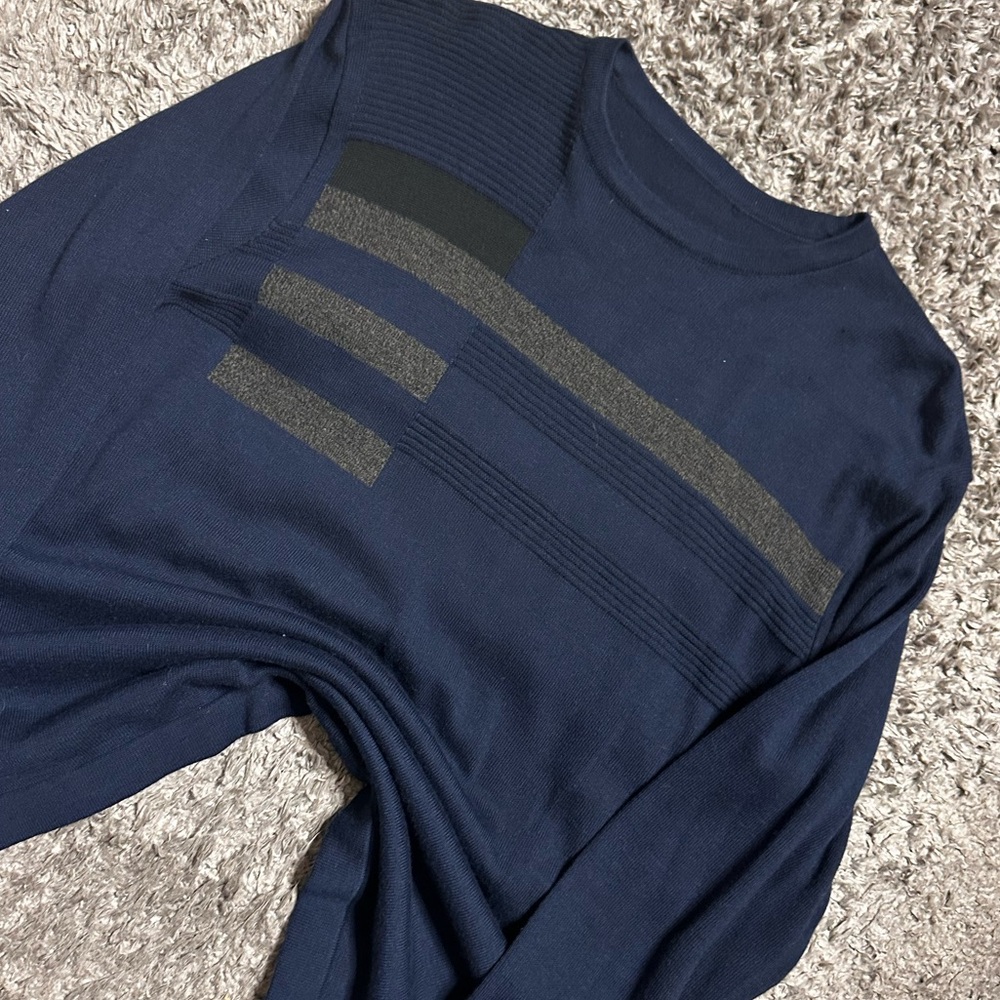 Blue Striped Sweater